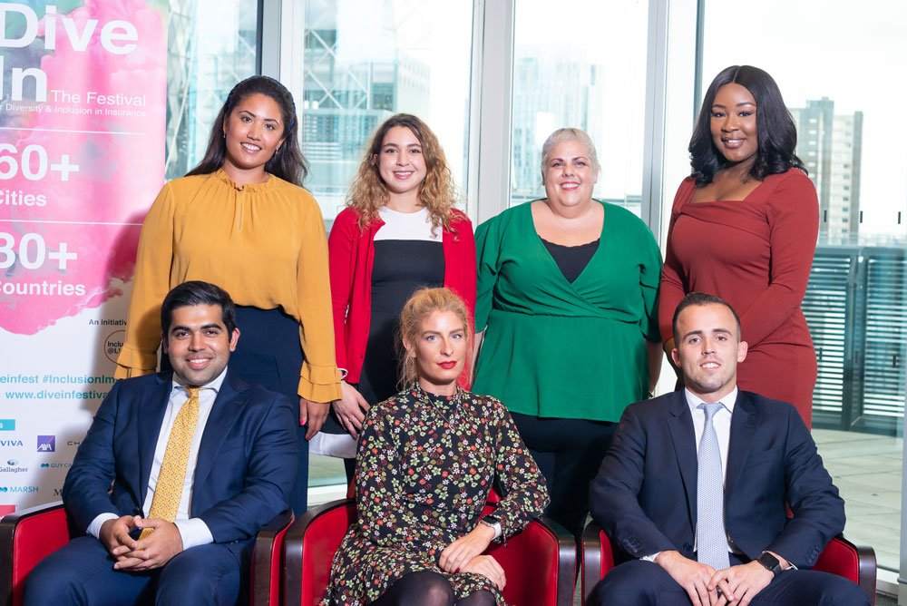 Speakers at Dive In Festival 2019 showing diversity and inclusion in insurance 