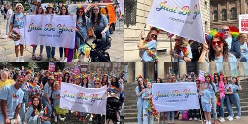 Carpenters Group Marches for Liverpool Pride