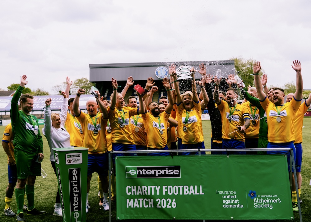Donna Scully leads from the front in £150,000 charity football fundraiser for dementia research